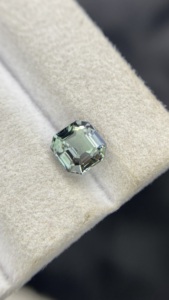 Pierre naturelle certifiée non chauffée, couleur bio, Tanzanite Sirène, taille Asscher carrée, Zoisite naturelle, 1,46 carat, clarté loupe - Product Image 4