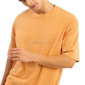 Wholesale <b>Men's</b> Plus Size Cotton Short Sleeve T-<b>Shirt</b> Lightweight Breathable Solid Color Oversized T <b>Shirt</b> <b>Men</b> Knitted Fabric - Product Image 2