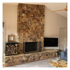 Losas de Granito Flameado Marrón Ecológicas de 22 mm de Espesor, Revestimiento Duradero con 2 Años de Garantía para Villas y Decoración Moderna del Hogar - Product Image 1