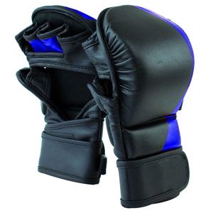 Guantes de cuero auténtico para disparar MMA, guantes gruesos con relleno de Gel para entrenamiento de lucha UFC - Product Image 1