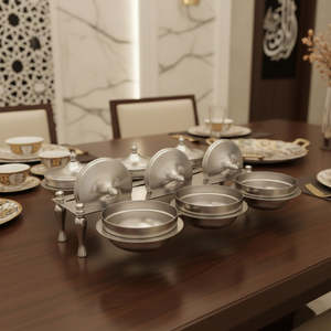 Ensemble de bols à dattes et fruits secs de qualité supérieure, collection Ramadan, vaisselle de luxe pour l'Aïd, décorations pour la table, friandises du Ramadan - Product Image 1