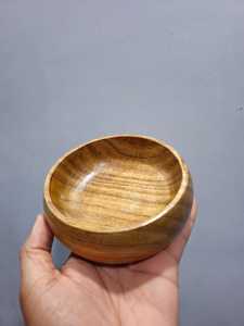 Curio Craft Handmade Round Wooden Candle Dough Bowl | Natural Wood Candle Vessel & Jar for Soy Wax Candle Making - Product Image 4