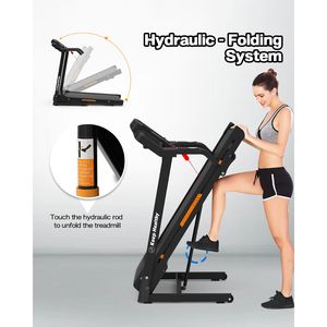 Caminadora Eléctrica Plegable para el Hogar con Inclinación, Máquina para Correr con Barandilla y Controles de Velocidad - Product Image 3