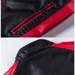 Veste en cuir de moto authentique de haute qualité - Product Image 5