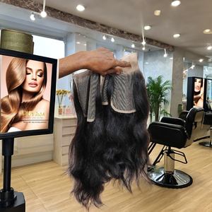 ผมแท้เรมี่แท้ของมนุษย์100% 1B ผมลอนลึกมัดผมและปิดลูกไม้ส่งตรงจากโรงงานสี4x4 5x5 6x6 - Product Image 6