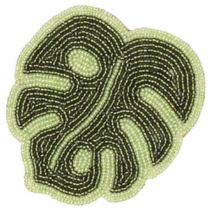 Ensemble de sous-verres perlés faits à la main de haute qualité 4 sous-verres perlés en verre pour boissons sous-verres perlés pour la Protection de dessus de Table - Product Image 5