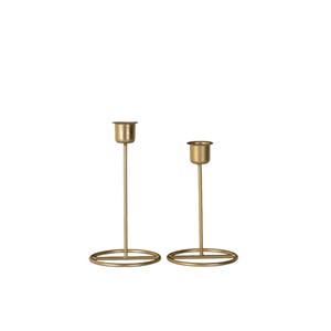 Support de bougie en laiton doré moderne, design élégant en forme de trombone, bougeoir vintage pour décoration intérieure – Vente en gros - Product Image 6