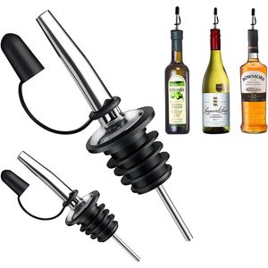 Paquete de 12 Boquillas Vertedoras Rápidas para Alcohol, Vino, Aceite de Oliva, Accesorios de Bar con Tapones Antipolvo y Tapones para Botellas de Vino - Product Image 3
