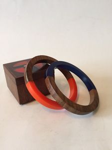 Brazalete de Resina Epoxi en Capas, Multicolor, Hecho a Mano, Diseño de Joyería de Moda - Product Image 2