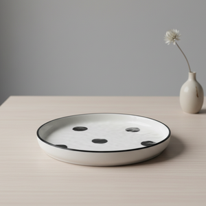 Disque en grès de qualité supérieure 3460897-15, 6 pouces, décoration cercle noir - Product Image 5