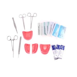 Kit de formation en suture chirurgicale dentaire avec coussin d'entraînement en silicone et instruments en acier inoxydable, ensemble d'outils d'enseignement manuel - Product Image 5