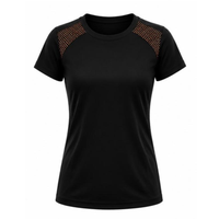 Combinaison de sport en tricot uni avec strass pour femmes |   Ensemble d'entraînement extensible pour le yoga et la remise en forme |   Manches courtes