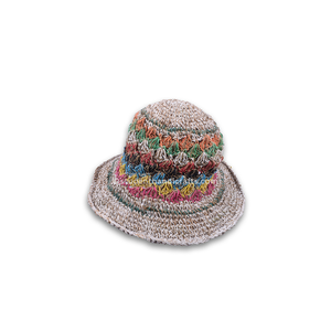 Sombrero de cáñamo triturado estilo bucket - Product Image 1
