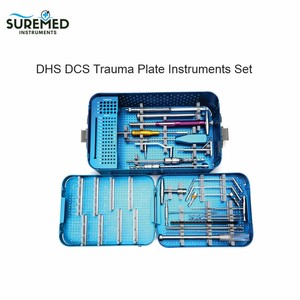 DHS DCS Trauma Plate Instruments <b>Set</b> Fracture Fixation Dynamic Hip <b>Screw</b> Condylar Plate - Product Image 1