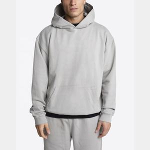 2025 unisexe lourd pull sweat 100% coton français éponge à capuche avec Logo personnalisé haute qualité hiver sweats à capuche vierges pour hommes - Product Image 1