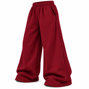 Wholesale Women <b>Wide</b> <b>Leg</b> Sweatpants Heavy Fleece Loose Fit Sweatpants <b>Wide</b> <b>Leg</b> Trousers Solid Color Custom Womens <b>Jogger</b> Pants - Product Image 4
