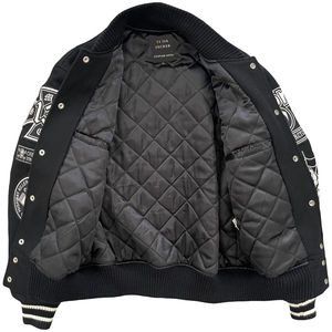 Men's Winter High Street Oversized Letterman Varsity <b>Jacket</b> Custom Design 100% Cotton Breathable Chenille Embroidery <b>Patches</b> - Product Image 6