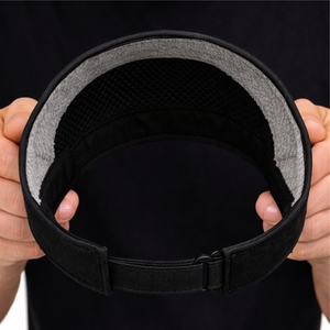 Visera Deportiva Unisex Negra, Ajustable, Ligera, para Verano, Aire Libre, Running, Tenis, Golf, Playa, con Logotipo Personalizado - Product Image 6