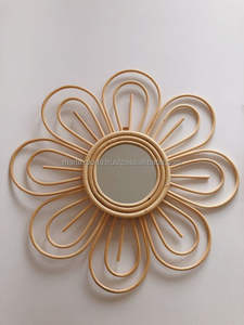 Espejo de pared de hierro redondo elegante moderno al por mayor 32 pulgadas hecho a mano diseño de lujo decoración del hogar - Product Image 6