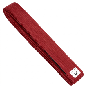 Ceinture de karaté rouge unisexe pour arts martiaux - Product Image 6