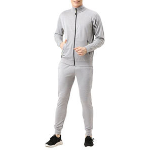 <b>Top</b> Quality Custom Blank Casual Autumn <b>Thermal</b> Men's Sweatpants Hoodie Set Streetwear Breathable 100% Cotton Men Tracksuit - Product Image 1