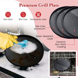 Grill Elettrico Rosso da 1200W con Doppia Zona di Cottura 2-in-1, da Terra e da Tavolo, per 6-10 Persone, Ideale per Cucine Esterne - Product Image 5