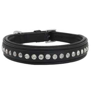 คริสตัลปลอกคอสุนัขบุนุ่มพิเศษตกแต่งหมุดย้ำหนังคุณภาพสูงมีทุกขนาดผลิตตามสั่ง - Product Image 4