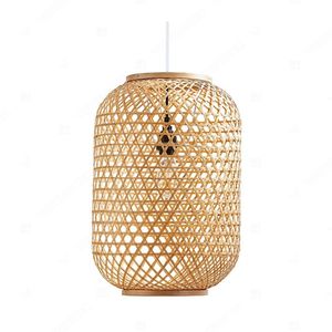 Abat-jour CAPSULE pour suspension, en bambou et rotin, pour plafonnier en jacinthe - Product Image 5