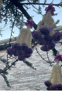 ดอกไม้ประดิษฐ์ mogra ดอกกุหลาบแขวนอินเดียงานแต่งงานจบการศึกษาฮาโลวีนปาร์ตี้ตกแต่งบ้านปรับขนาดได้ - Product Image 4