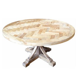 Hot Selling Modern Farmhouse Dining Table Wood <b>Tabletop</b> with Metal Legs 80x80cm 6-Seater Stable Home Furniture School Use - Product Image 2