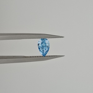 Diamante Sintético Corte Pera Azul Intenso de Fantasía de 0.10 a 0.50 ct, Certificado IGI, Cultivado en Laboratorio CVD HPHT, Claridad VS1, Diamante Suelto - Product Image 3