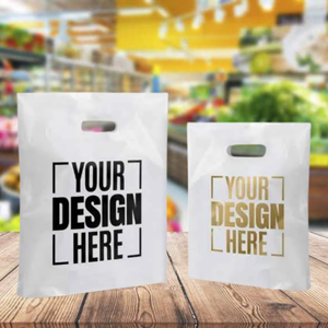 Custom Flexible Biodegradable Poly <b>Bags</b> HDPE <b>Waterproof</b> Durable Heavy Duty <b>Drawstring</b> Factory Direct Supply - Product Image 1