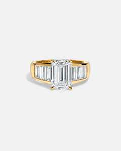 Anillo Unisex de Oro de 14K con Diamante Cultivado en Laboratorio con Corte Esmeralda Certificado por IGI, Estilo Lujoso para Boda o Compromiso, OEM - Product Image 1
