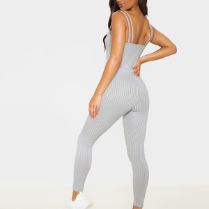 Combinaisons décontractées d'été pour femmes, col rond, sans manches, fitness, coupe régulière, respirantes, streetwear, nouveau design, tricot personnalisé - Product Image 2