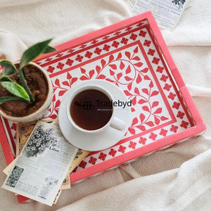 Bandeja de Servir Premium con Incrustaciones de Hueso, Elegante Adorno Decorativo Hecho a Mano para Mesa de Comedor por Tradebyd - Product Image 2