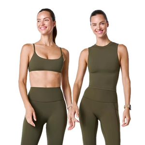 Conjuntos de Ropa Deportiva Ecológica para Mujer, Tallas XS-XL, Sujetador Deportivo Corto, Ropa de Yoga para Entrenamiento en el Gimnasio - Product Image 1