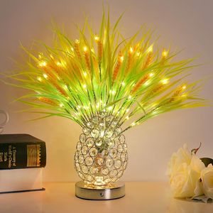 Lampada a Fiore Ricaricabile da 18 Pollici con Touch Screen, 3 Colori Dimmerabili, Regalo di Compleanno per Donne e Mamme, Decorazione con Steli di Grano, Luci per Matrimoni - Product Image 1