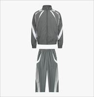 Ensemble coupe-vent décontracté d'hiver personnalisé OEM pour hommes JUZEE SPORTS JS-WS-047 – Survêtement en nylon respirant avec veste zippée haute performance