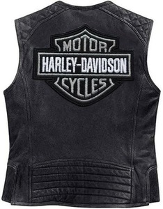 Chaleco de Motociclista de Cuero Genuino Negro Desgastado para Hombre, con Espacio Oculto para Armas - Product Image 2