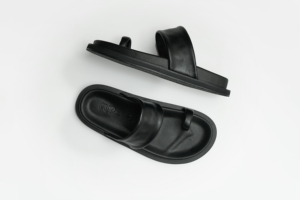 Sandalias PUP de Verano para Playa, Nuevas, Hechas a Mano, de Cuero Vacuno Genuino, con Punta Tubular, Suela Gruesa, Unisex, Clásicas, Acolchadas, Negras - Product Image 3