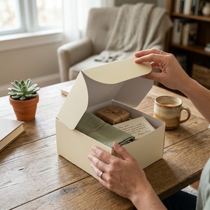 Meilleures ventes au Vietnam : Boîtes d'expédition recyclables en papier couché imprimé feuille d'or, auto-érectables, pour chapeaux et vêtements - Product Image 6