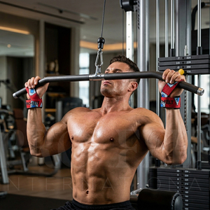 Sangles de musculation pour l'entraînement de force, avec support lourd pour poignets, rembourrage et sangles renforcées, pour la musculation en salle et le Strongman - Product Image 3