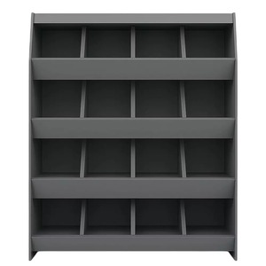 ชั้นวางของแบบขั้นบันได 5 ชั้น คลาสสิค 16 ช่อง วัสดุเหล็กคาร์บอน สำหรับวางบนโต๊ะในร่ม ขนาด 58.4x58.4x15.2 ซม. - Product Image 1