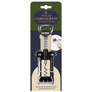 Cavatappi alati 2-in-1 per bottiglie di vino e birra con un Design antiscivolo facile da impugnare per aprire bottiglie - Product Image 1