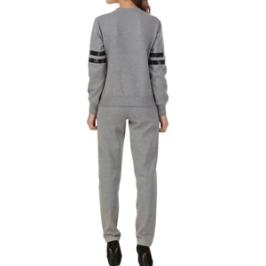Ensemble de survêtement pour femme de haute qualité, collection Hiver 2025, brodé, grande taille, tenue de sport unie - Product Image 5