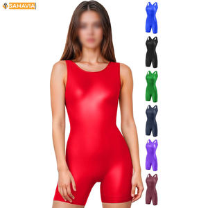 Vestido de Tenis Rojo sin Mangas para Mujer, Cuello Redondo, Ajustado, sin Costuras, de Poliéster, Ropa Deportiva de Verano - Product Image 4