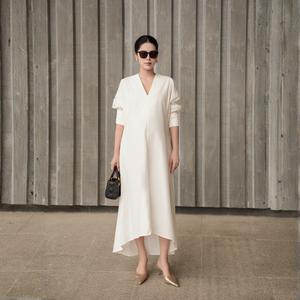 Vestido Maxi Holgado de Maternidad para Mujer, Prenda Informal, Transpirable, Ligero, Tejido 100% Algodón Ecológico - Product Image 6