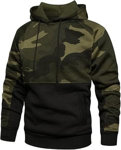 Fashion Embroidered Camo Hoodie Pullover Hunting Hiking Jungle Hoody Mens Oversized Bottomland Drop Shoulder Camouflage Hooded - Product Image 5
