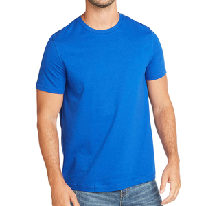 Clothing Manufacturers Custom Casual Solid T Shirt Mens Front Logo Plain Heavyweight 100% Cotton Regular Fit Breathable Quick - Product Image 2