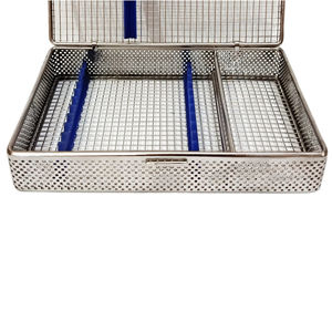 Caja de malla de alambre quirúrgica con divisor, contenedor de almacenamiento de acero inoxidable para esterilización de instrumentos médicos, dentales y quirúrgicos - Product Image 5